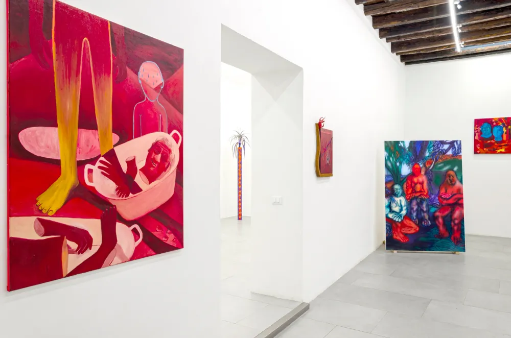 Salon Palermo — Veduta della mostra: Anna Capolupo, Mattia Sinigaglia, Enne Boi, Mattia Barbieri 11