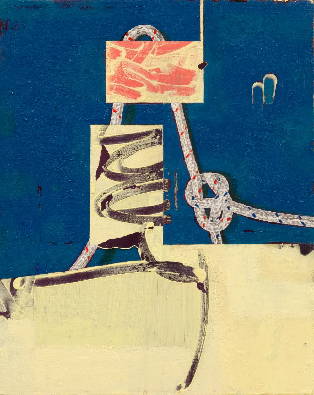 Cosimo Casoni, Senza titolo 2, 2021, tecnica mista su tela, 50 x 40 cm