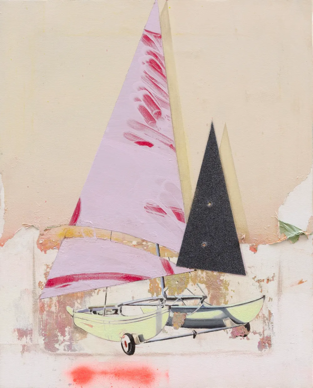 Cosimo Casoni, Senza titolo, 2021, tecnica mista su tela, 50 x 40 cm