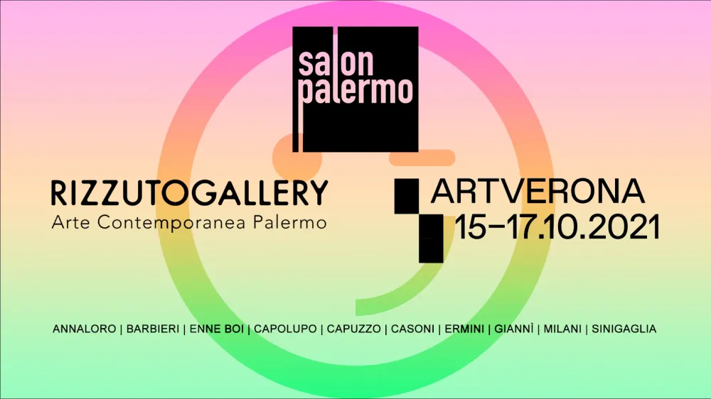 Grafica di Salon Palermo per ArtVerona, 15–17 ottobre 2021