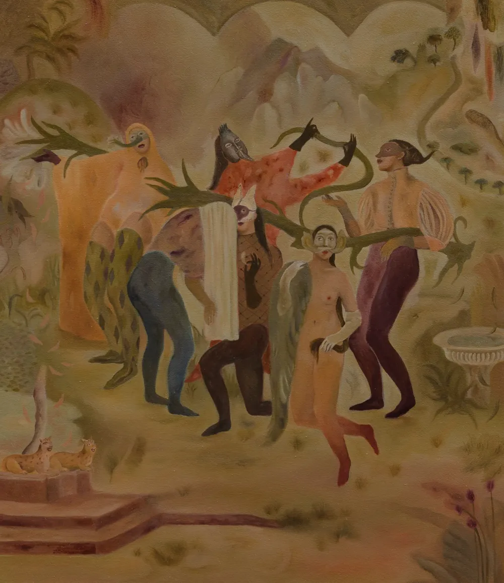 Sabrina Annaloro, Deposizione, 2021, olio su tela, 70 x 60 cm