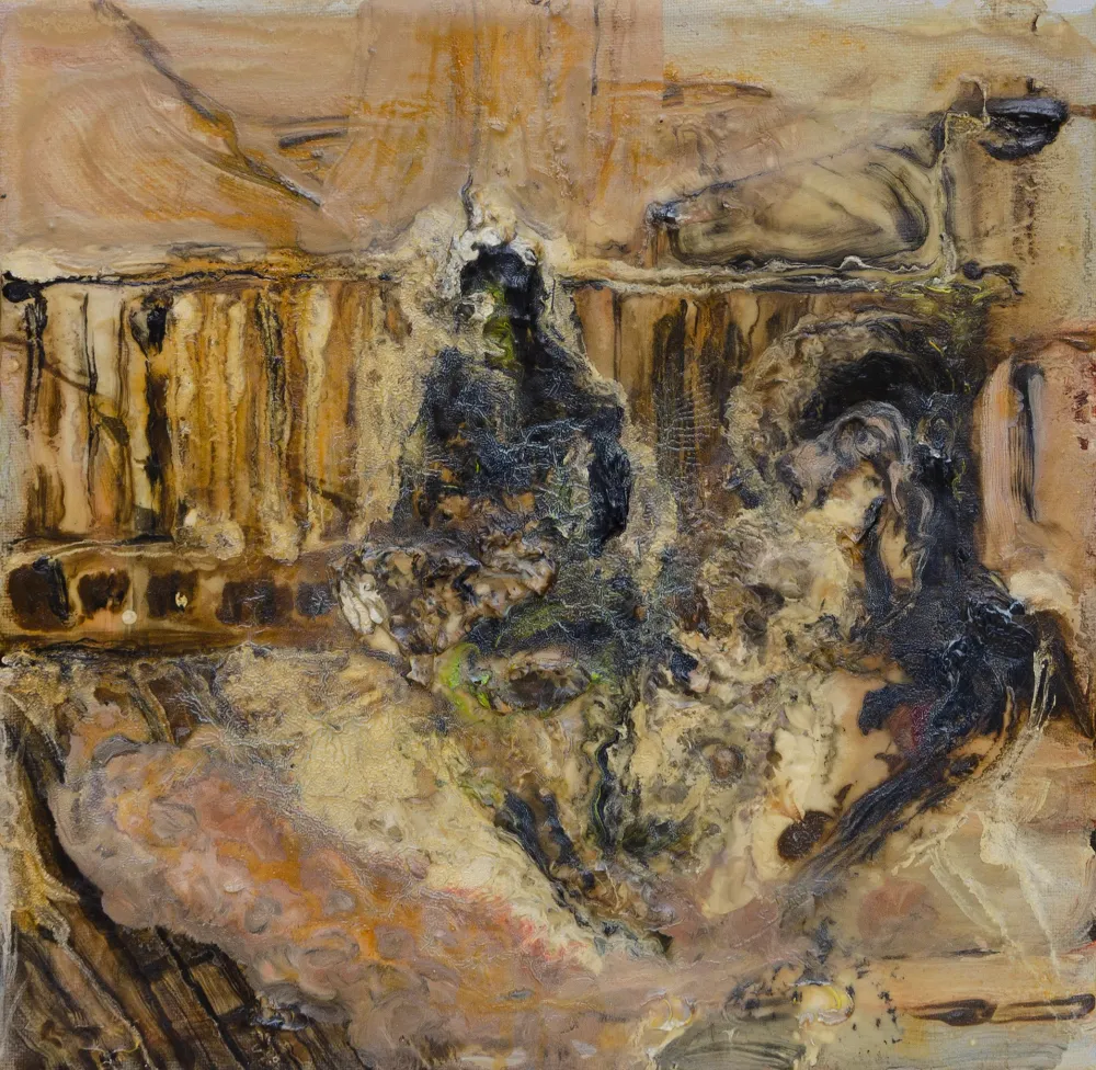 Silvia Capuzzo, Esterhazy, 2020, olio e amidi su tela, 30 x 30 cm